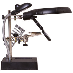 Levenhuk Zeno Desk D11 Derde hand met vergrootglas en soldeerboutstandaard | Soldeerbout-shop.nl