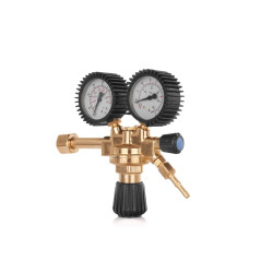 GEKO G80033 CO2 en Argon gasdrukregelaar instelbaar tot 5Bar