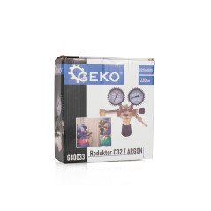 GEKO G80033 CO2 en Argon gasdrukregelaar instelbaar tot 5Bar | Soldeerbout-shop.nl