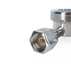 GEKO G80075 CO2 en Argon gasdrukregelaar instelbaar met flowmeter | Soldeerbout-shop.nl