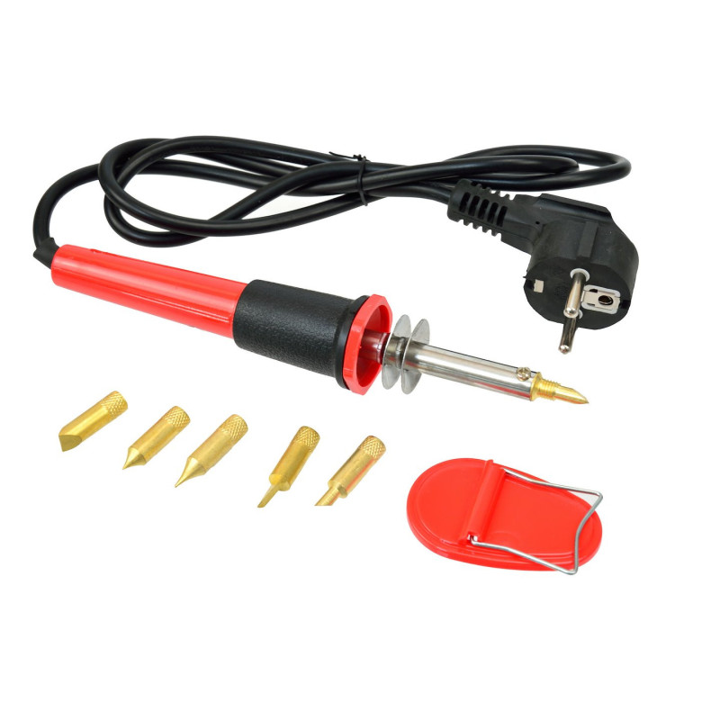 GEKO G20051 houtbrandpen met extra brandpunten 6-delig