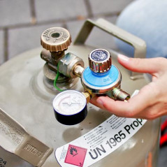 CFH DR115 Gasdrukregelaar instelbaar 1 tot 4Bar met manometer