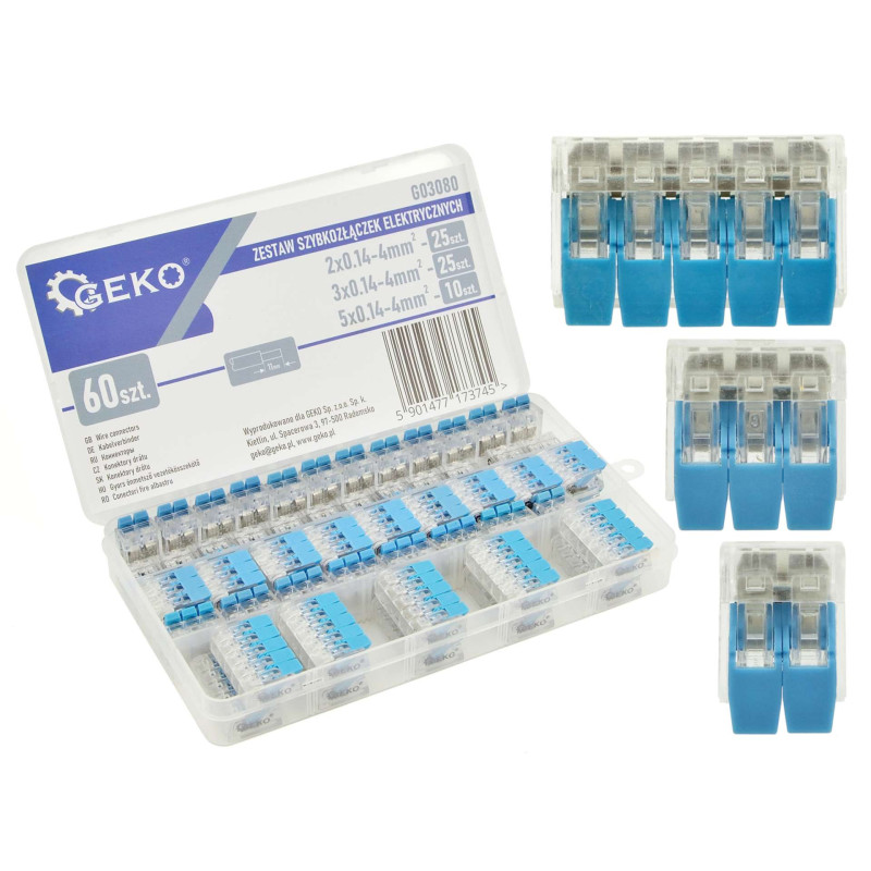 GEKO G03080 Lasklemmen assortiment 60-delig