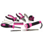 GEKO G10107 23-delige gereedschapsset (roze)