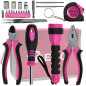 GEKO G10107 23-delige gereedschapsset (roze)