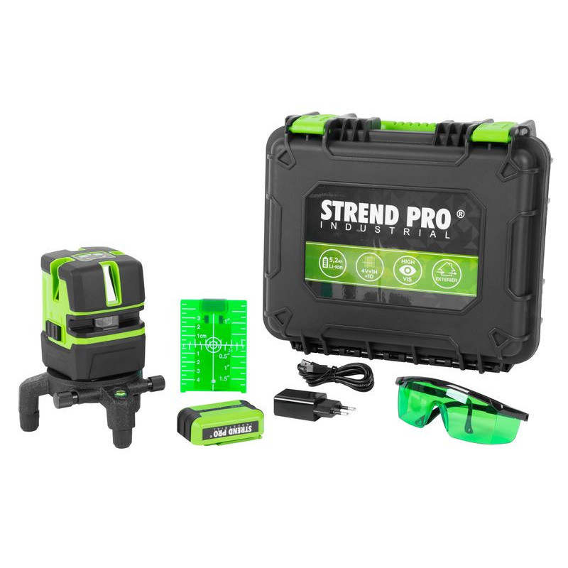 Strend Pro HP-NT411G 5-lijns Kruislijn laserwaterpas Strend Pro HP-NT411G 5-lijns Kruislijn laserwaterpas