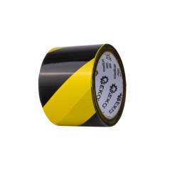 GEKO G01826 Waarschuwingstape 70mm x 100m zwart | Soldeerbout-shop.nl