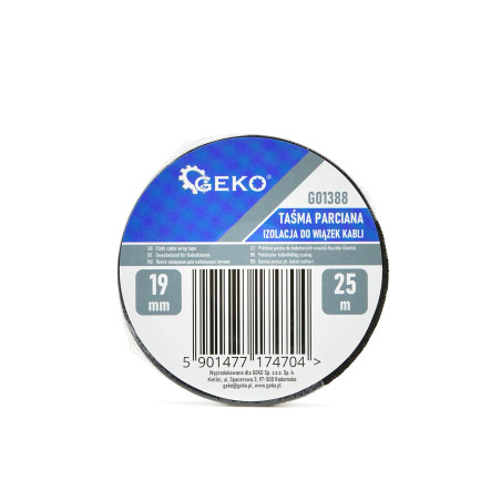 GEKO G01388 Textiel isolatietape 19mm x 25m