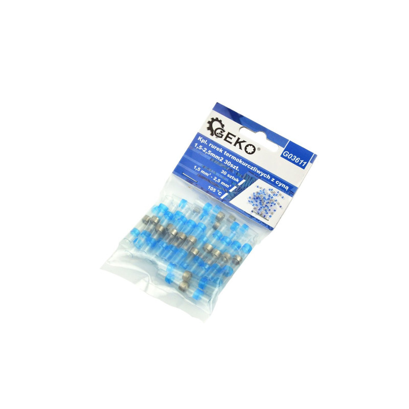 GEKO G03611 Soldeerhulzen blauw 1,5-2,5mm² (30 stuks)