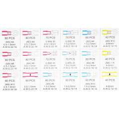 Chilitec 22926 AMP-kabelschoenen assortiment 1200-delig | Soldeerbout-shop.nl