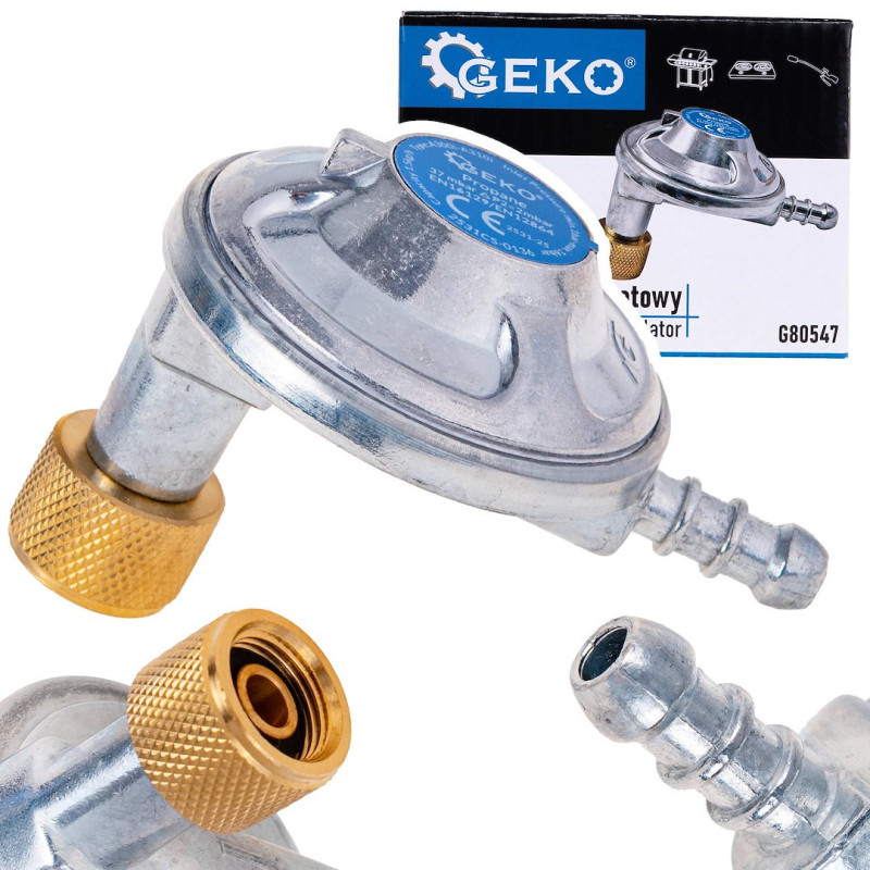 GEKO G80547 Gasdrukregelaar 37mBar haaks GEKO G80547 Gasdrukregelaar 37mBar haaks