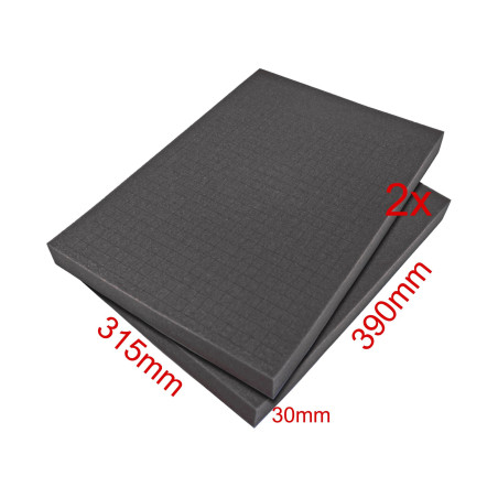 PeakTech 7305S Plukschuim 390 x 315 x 30mm (2 stuks) | Soldeerbout-shop.nl