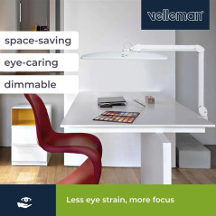 Velleman VTLLAMP17 LED-verlichting met zwenkarm | Soldeerbout-shop.nl