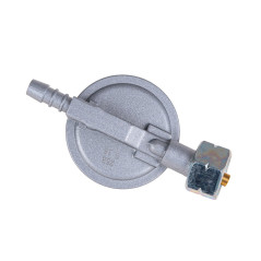 GEKO G80543 Gasdrukregelaar 37mBar met gasslang 2m | Soldeerbout-shop.nl