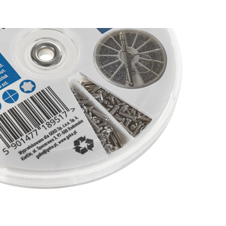 GEKO G02936 Brillen en horloge reparatie schroevenset 1000-delig