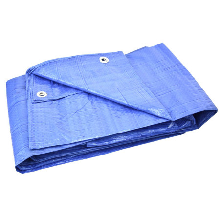 GEKO G01928 Afdekzeil 3x3m blauw 40g/m² | Soldeerbout-shop.nl