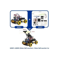 Acebott QD005 ESP32 Waterballenkanon uitbreidingskit voor QD001 Smart Car