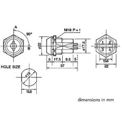 Velleman KS3 Sleutelschakelaar 2-Polig OFF-ON (DPST)