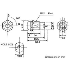 Velleman KS4 Sleutelschakelaar 1-Polig ON-ON (SPDT)