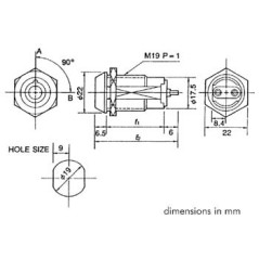 Velleman KS7 Sleutelschakelaar 1-Polig OFF-(ON) (SPST)