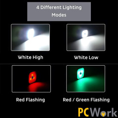 PCWork PCW12E LED hoofdlamp met accu 200lumen