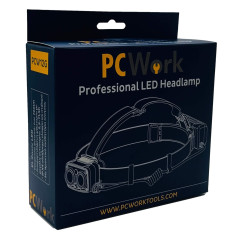 PCWork PCW12G LED hoofdlamp met accu 720lumen | Soldeerbout-shop.nl