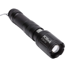 PCWork PCW12H LED zaklamp met accu en zoom 650lumen | Soldeerbout-shop.nl