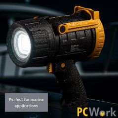 PCWork PCW12I LED Handschijnwerper met accu 1590lumen IPX7 | Soldeerbout-shop.nl