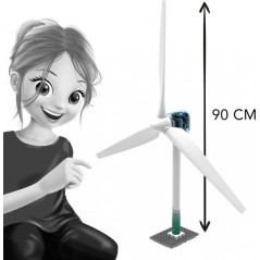 Buki Wind turbine Windmolen bouwpakket | Soldeerbout-shop.nl
