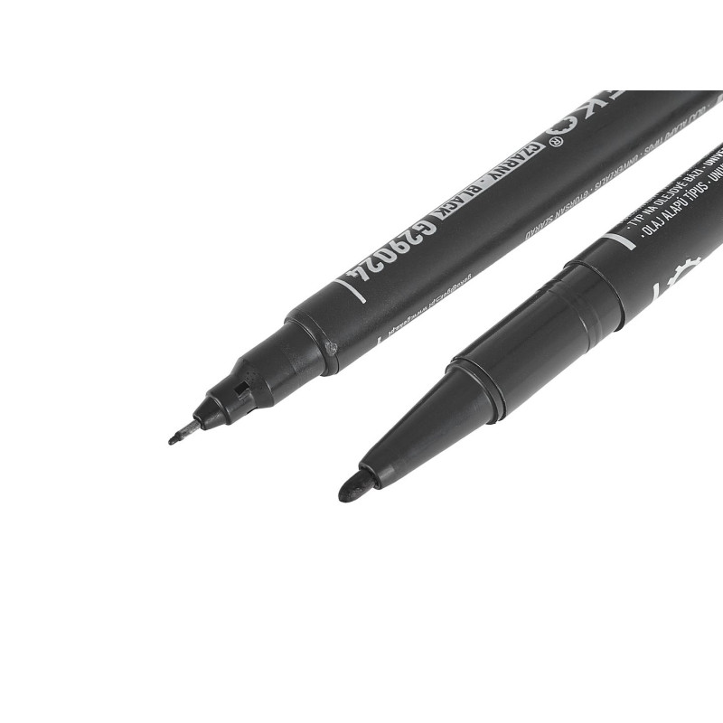 GEKO G29024 Dubbele fine point marker zwart GEKO G29024 Dubbele fine point marker zwart