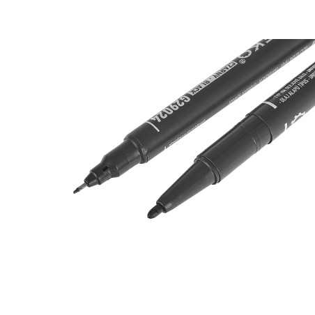 GEKO G29024 Dubbele fine point marker zwart | Soldeerbout-shop.nl