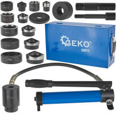 GEKO G00915 Hydraulische ponsset 22 tot 60mm 10ton | Soldeerbout-shop.nl