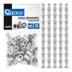 GEKO G02911E Blindklinkmoeren M5 aluminium (50 stuks) | Soldeerbout-shop.nl