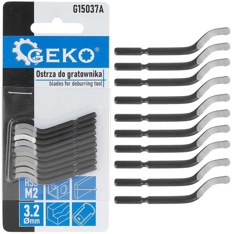 GEKO G15037A HSS M2 Reserve afbraammesjes (10stuks)