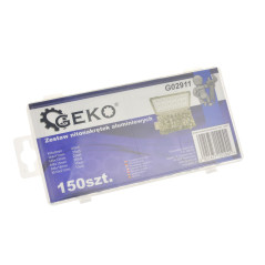 GEKO G02911 Blindklinkmoerenset M3 t/m M10 aluminium (150 stuks) | Soldeerbout-shop.nl