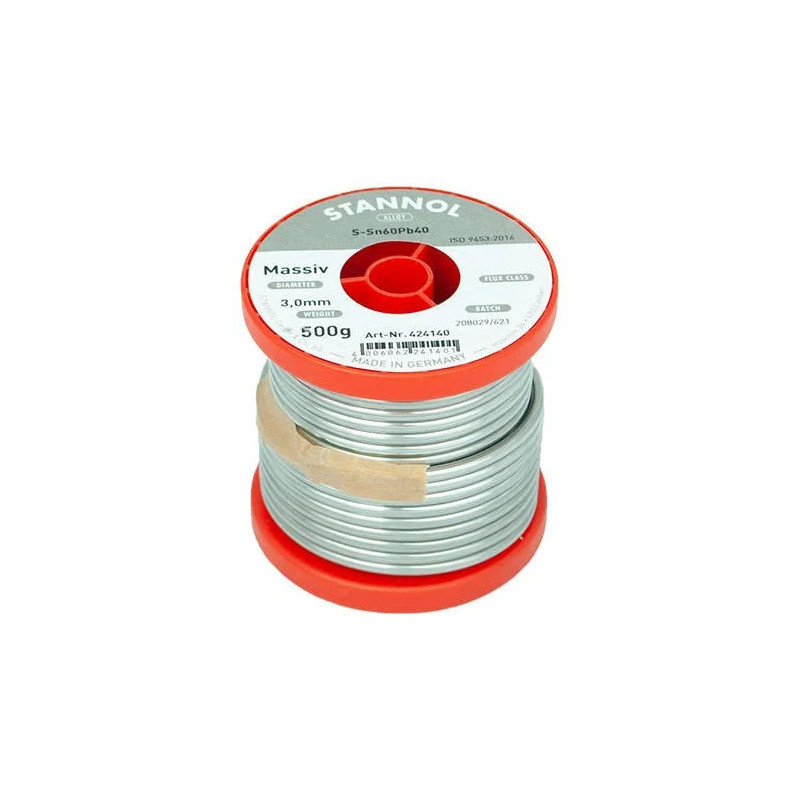 Stannol Massiv 424140 soldeertin 3mm 500gram