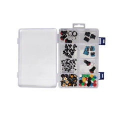 Whadda WCS300 Drukknoppen en schakelaars assortiment 82-delig | Soldeerbout-shop.nl