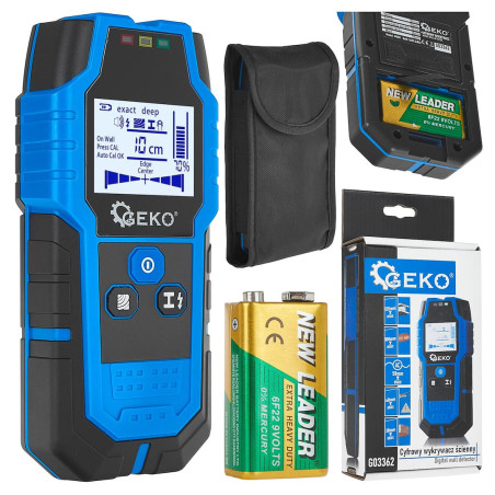 GEKO G03362 Wanddetector en leidingzoeker | Soldeerbout-shop.nl