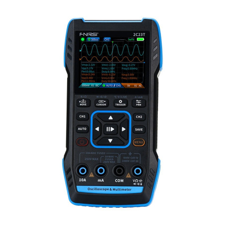 Fnirsi 2C23T 3-in-1 Mini oscilloscoop 10MHz, multimeter en signaalgenerator | Soldeerbout-shop.nl