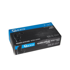 GEKO G75200-S Nitril Solid Grip handschoenen ongepoederd S zwart (50 stuks) | Soldeerbout-shop.nl