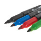 GEKO G29022 Fine point permanent marker kleurenset (4 stuks)