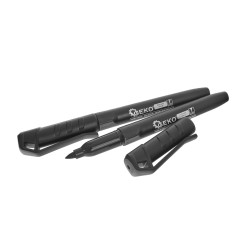 GEKO G29023 Fine point permanent marker zwart (2 stuks) | Soldeerbout-shop.nl