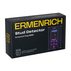 Ermenrich SM90 3-in-1 Wanddetector, waterpas en laserafstandsmeter 40m (paars) | Soldeerbout-shop.nl