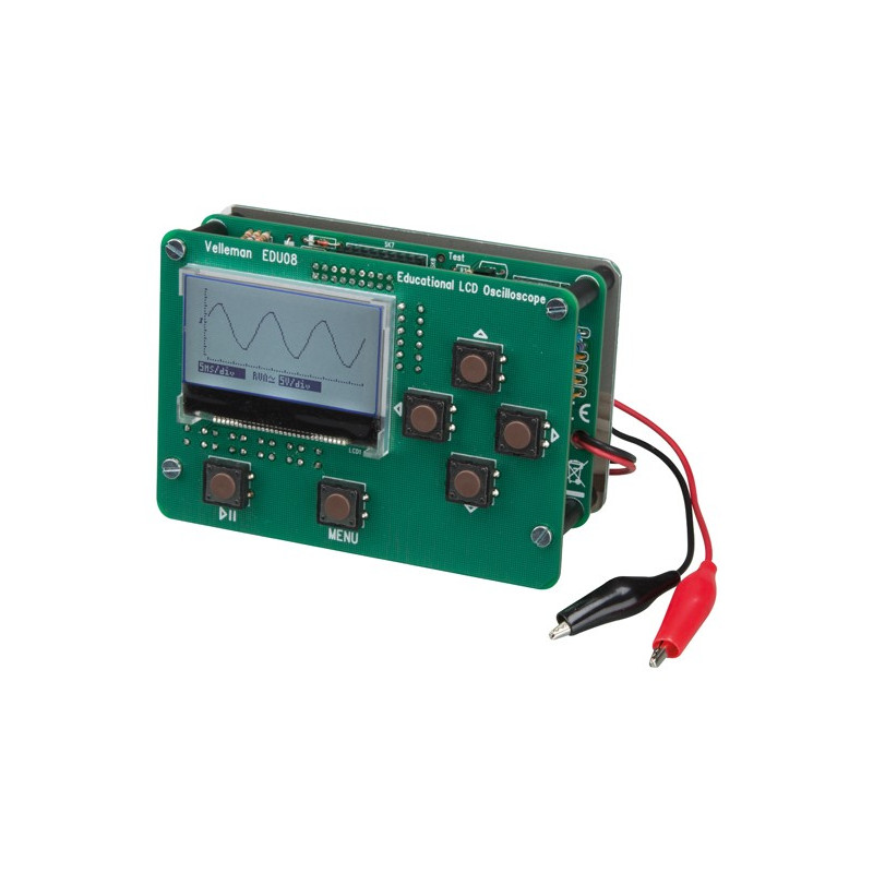 Whadda WSEDU08 LCD oscilloscoop kit bouwpakket