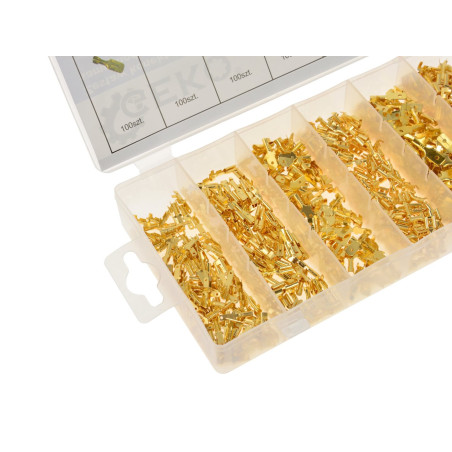 GEKO G02829 Ongeïsoleerde AMP-kabelschoenen assortiment 600-delig