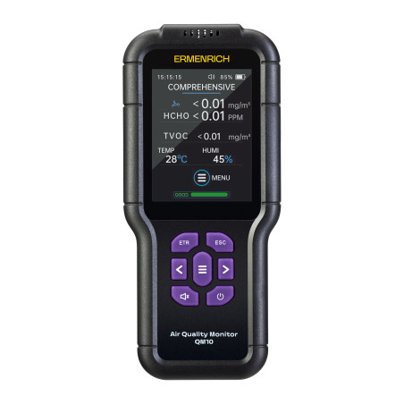 Ermenrich QM10 4-in-1 Luchtkwaliteitmeter | Soldeerbout-shop.nl