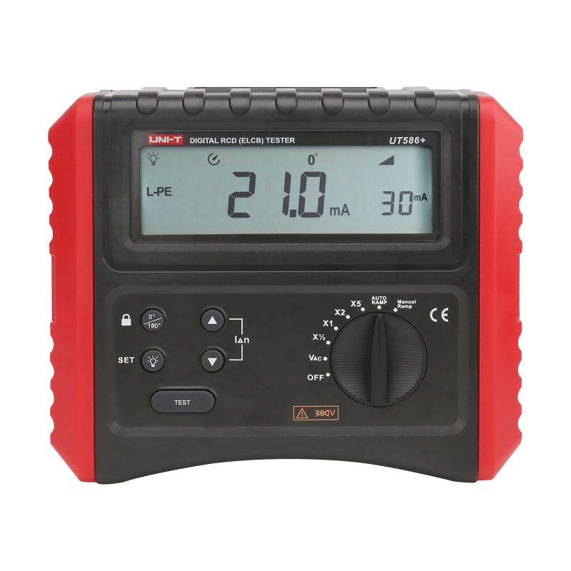 UNI-T UT586+ FI/RCD Aardlekschakelaartester UNI-T UT586+ FI/RCD Aardlekschakelaartester