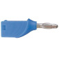 Velleman CM20BL 4mm banaanplug stapelbaar blauw