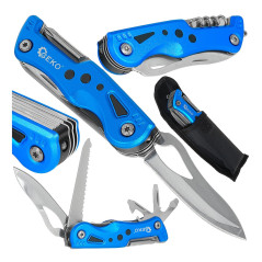 GEKO G01904 SPARK Multi-tool 12-in-1 survivalmes | Soldeerbout-shop.nl