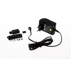 PeakTech 3127B Universele voedingsadapter DC 3-12V 1,5A 18W | Soldeerbout-shop.nl